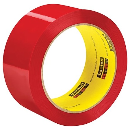 3M 2'' x 55 yds. Red 3M 373 Carton Sealing Tape, 6PK T901373R6PK